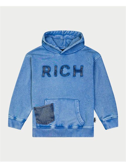 John Richmond Kids Hoodie with Logo JOHN RICHMOND | RBP25120FEBLUE VINT.